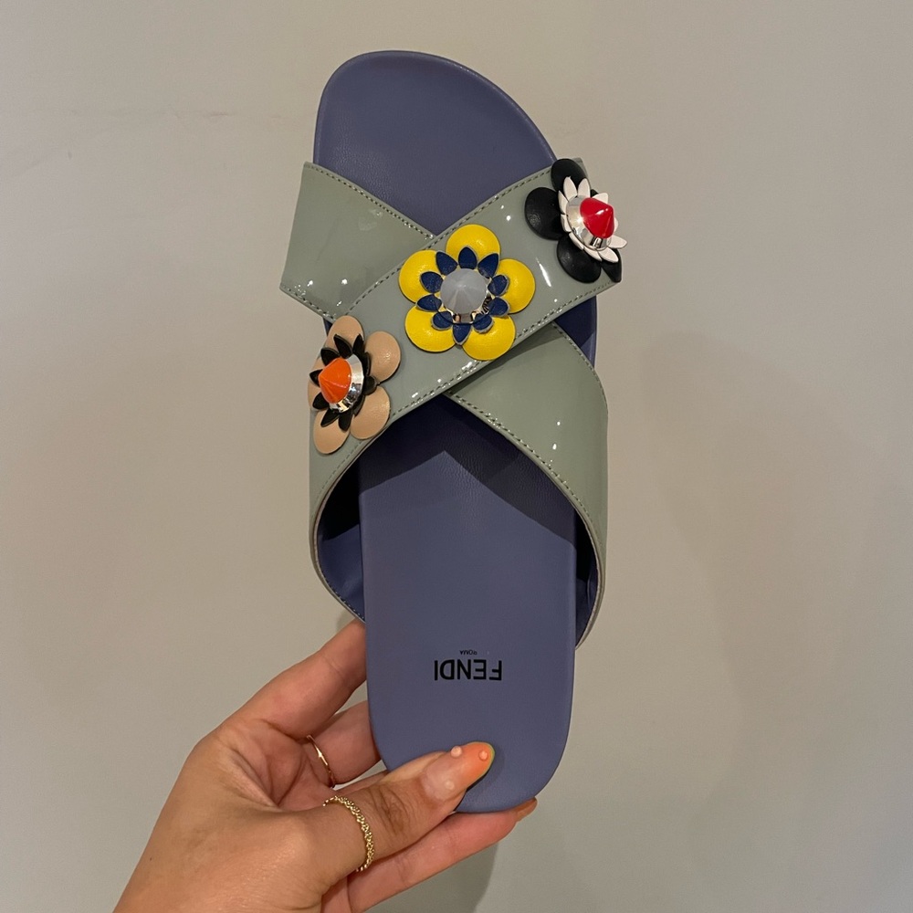Fendi Flowerland Slides - Size 36